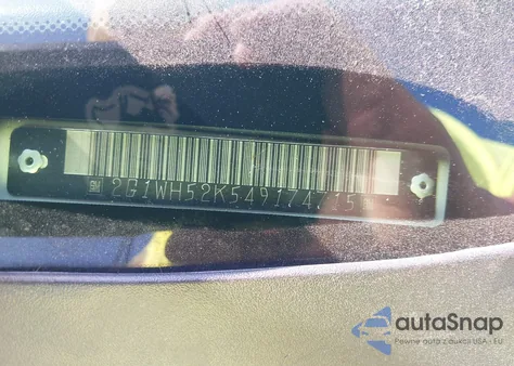 2004 Chevrolet Impala Ls z USA, uszkodzony, nr VIN 2G1WH52K549174715